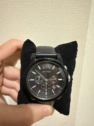 Reloj Armani Exchange Negro con correa de caucho