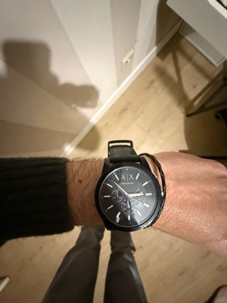 Reloj Armani Exchange Negro con correa de caucho