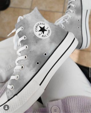 Converse personalizadas azul y morado