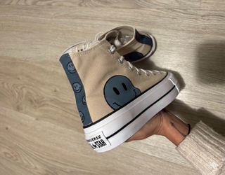 Converse personalizadas azul y morado