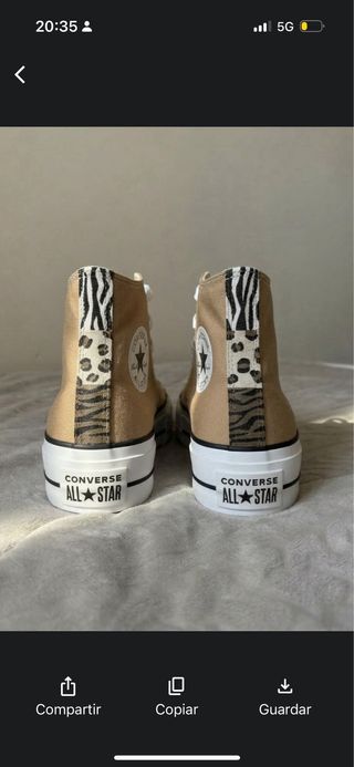 Converse personalizadas azul y morado