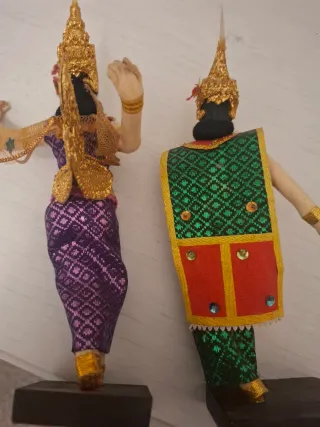 Coppia statuine Tailandesi vintage