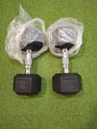 Par Mancuernas Hexagonales 12.5 Kg