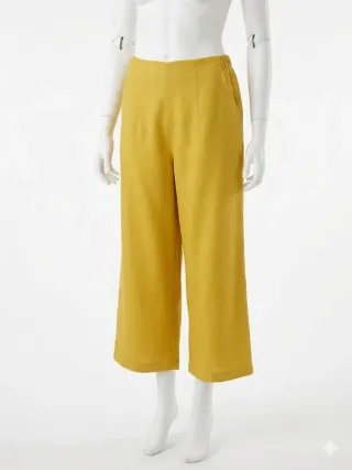 Pantalón de verano amarillo
