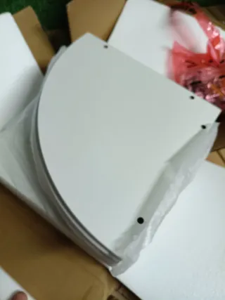 Librería con estante de esquina - LBC72WT SONGMICS