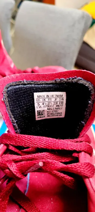 Adidas Campus Donna Rosso Bianco Tg 37.5