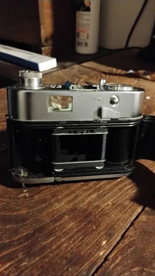 Cámara Voigtländer Vintage Plata y Negra
