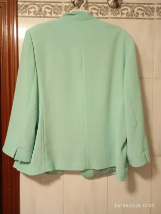 Traje de 3 piezas mujer verde pastel