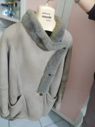 Montone donna grigio taglia L