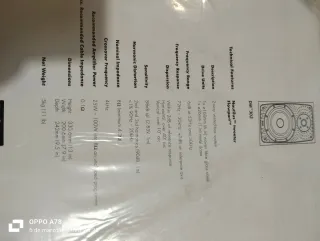 Altavoz B&W DM303 LCR3 100W Gris/Plata