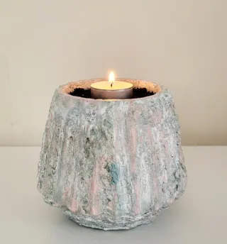 Set Decoración: Maceta + Difusor Aroma cemento