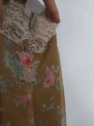 Vestido Zara flores largo Talla M