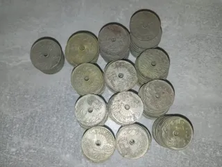 130 Monedas 25 Céntimos 1937