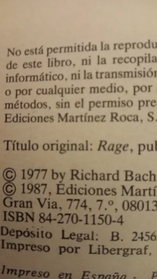 Rabia. Stephen King. LEEE DESCRIPCIÓN