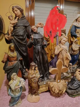 Antica collezione statue religiose