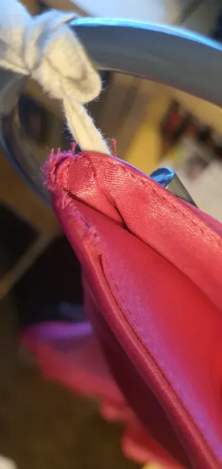 Vestido largo rosa strapless