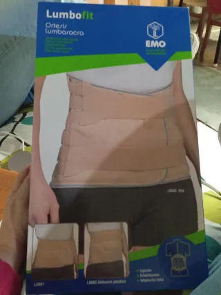 Faja Ortesis Lumbosacra Lumbofit EMO SIN ESTRENAR.