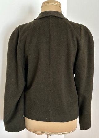 Chaqueta Lana Vintage Bordada tipo austriaca