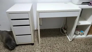Escritorio y cajonera Micke Ikea