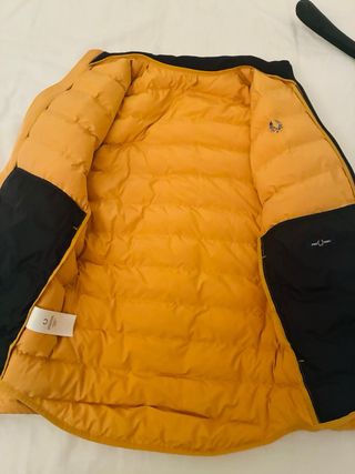 Abrigo Fred Perry acolchado amarillo hombre
