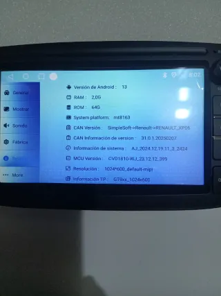 Pantalla Radio Coche Renault/Dacia