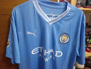 Camiseta Manchester City Puma Azul haaland
