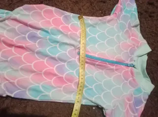 Bañador niña manga larga sirena