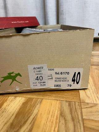 Zapatos Fluchos Piel Talla 40 negros