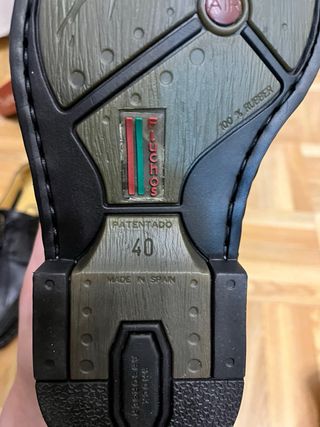 Zapatos Fluchos Piel Talla 40 negros