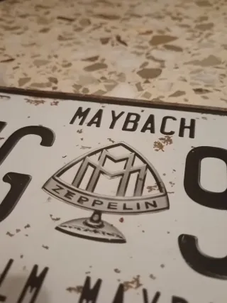 Placa Decorativa Vintage Maybach MMG 909