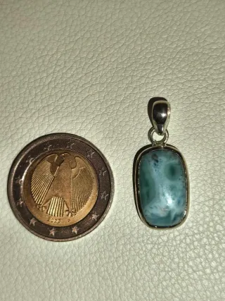 Colgante Larimar Plata