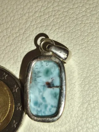 Colgante Larimar Plata