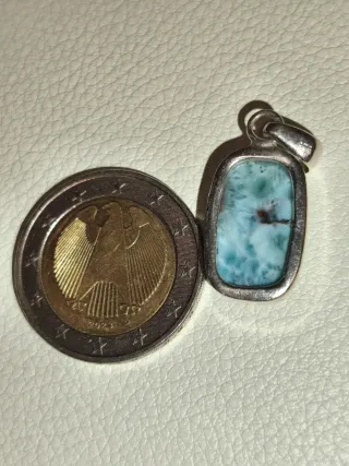 Colgante Larimar Plata