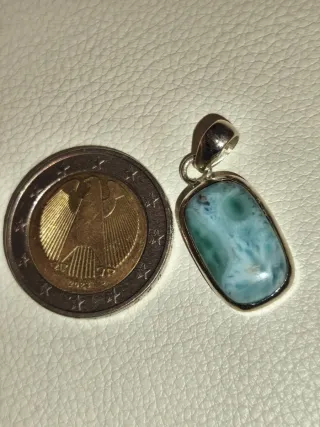 Colgante Larimar Plata