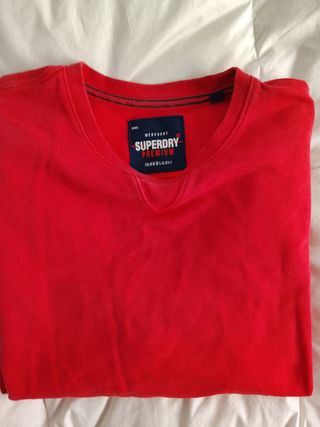 Sudadera Superdry Premium Roja Talla XXL