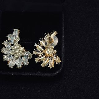 Pendientes de cristal y oro