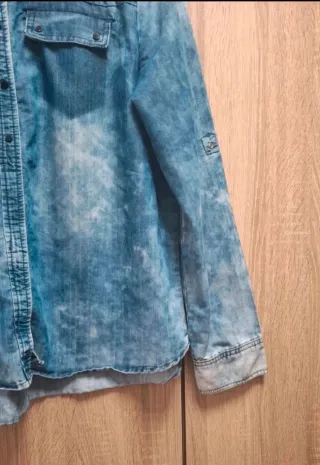 Camisa vaquera Bershka Acid Wash Talla L