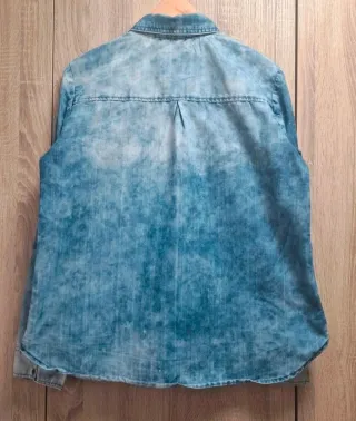 Camisa vaquera Bershka Acid Wash Talla L