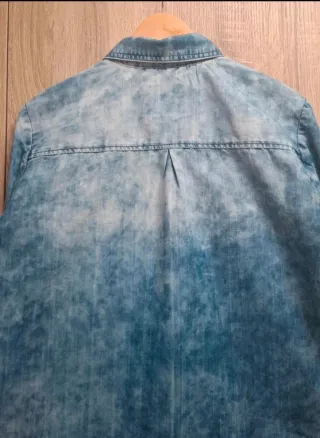 Camisa vaquera Bershka Acid Wash Talla L