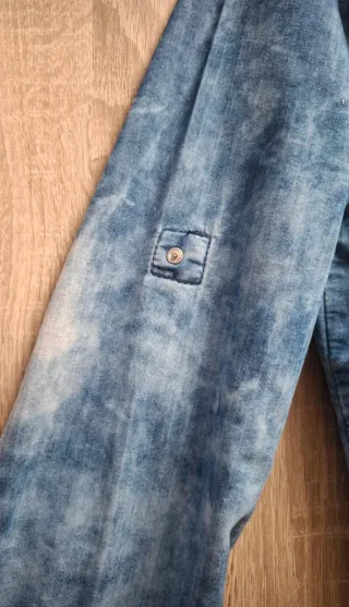 Camisa vaquera Bershka Acid Wash Talla L