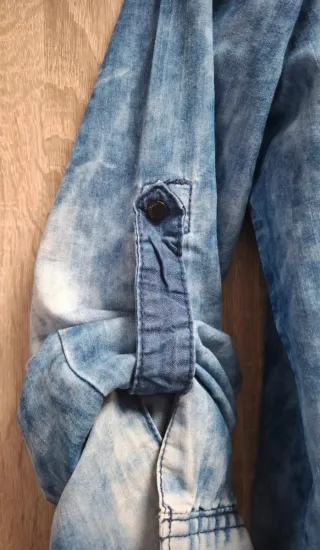 Camisa vaquera Bershka Acid Wash Talla L