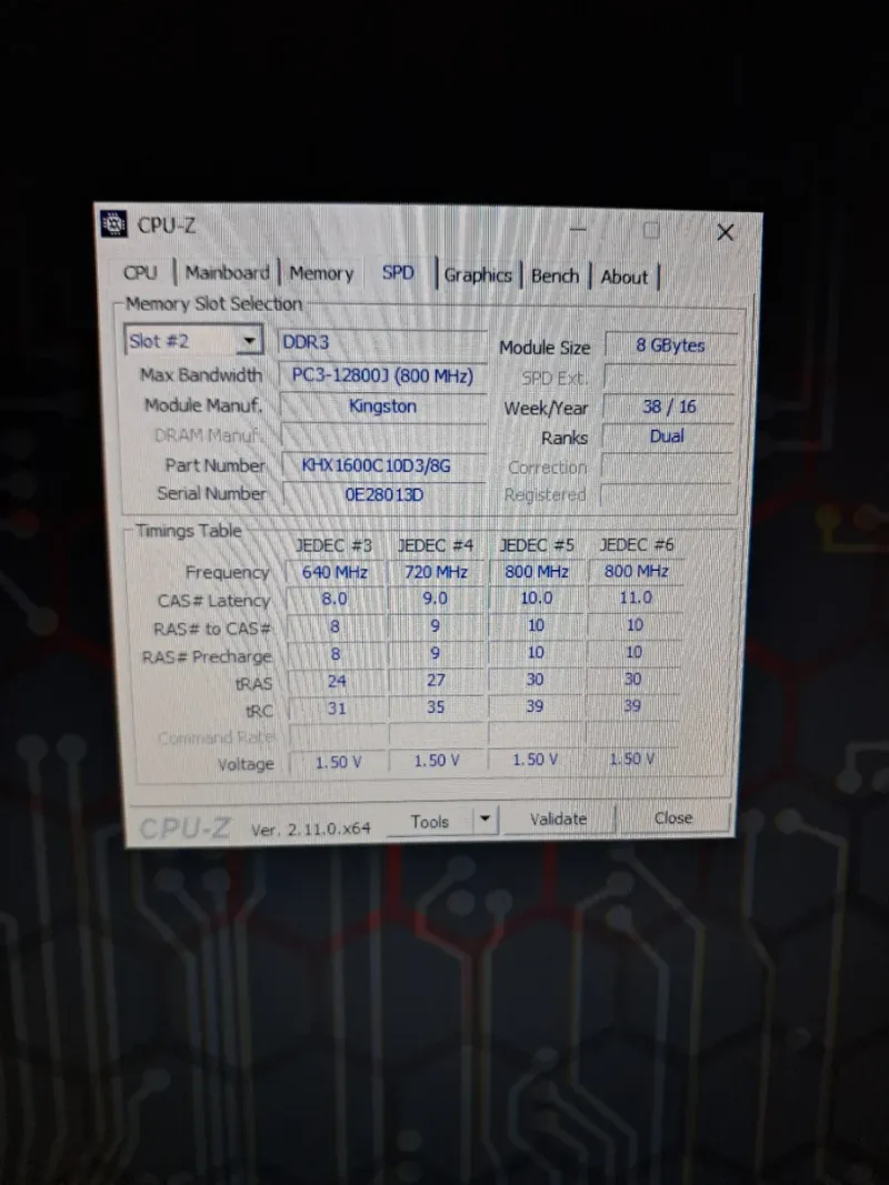 HyperX Fury DDR3 16GB (2x8GB) RAM afbeelding 4