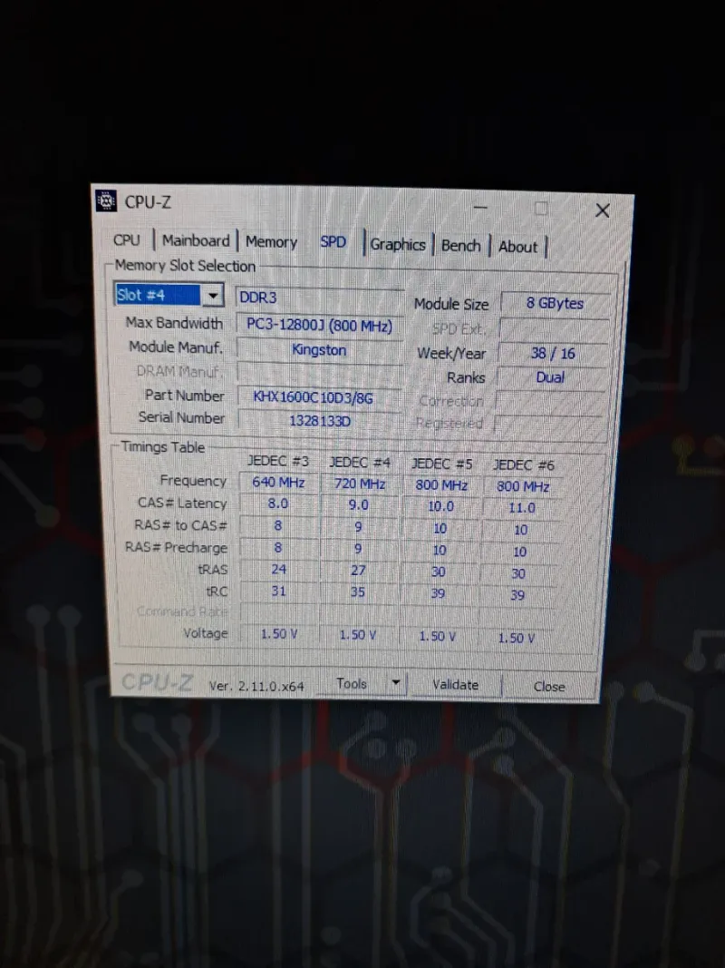 HyperX Fury DDR3 16GB (2x8GB) RAM afbeelding 5