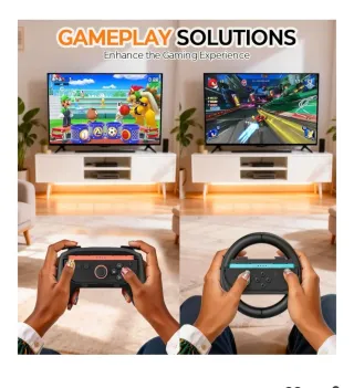 Kit Accesorios Switch 2 (16 en 1) 2 Mandos