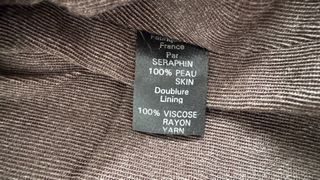 CHAQUETA CUERO MARRON SERAPHIN HOMBRE 52 L