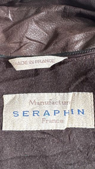 CHAQUETA CUERO MARRON SERAPHIN HOMBRE 52 L