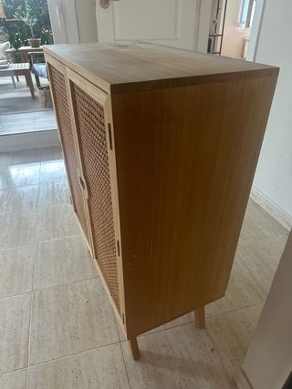 Aparador Nórdico Madera y Ratán SKLUM