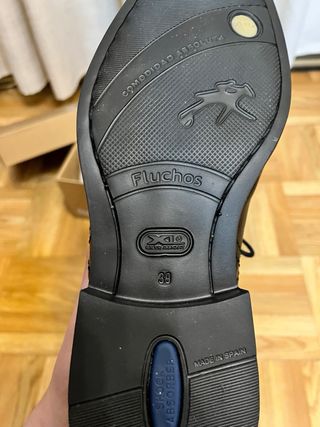 Zapatos Fluchos Piel Talla 39 Negros