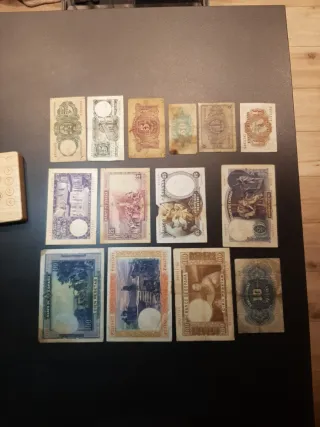 LOTE BILLETES DE ESPAÑA CIRCULADOS