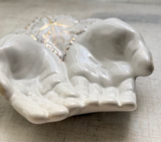 Joyero / Jabonera Años 70-80 Manos de Acanto